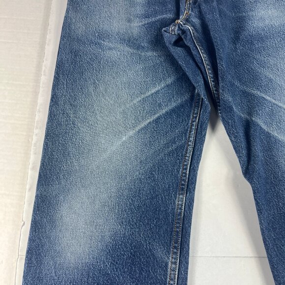 Y2K Levi's Jeans Men's 33 x 30* 505 Straight Blue Faded Cotton Denim Tag 36 x 32 - Picture 4 of 16